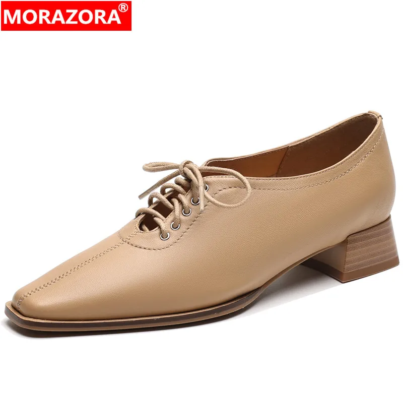 Женские классические туфли-лодочки MORAZORA, черные однотонные классические туфли-лодочки из овечьей кожи на квадратном среднем каблуке, на шнуровке, большие размеры, лето 2023
Женские классические туфли-лодочки MORAZORA, черные однотонные классические туфли-лодочки из овечьей кожи на квадратном среднем каблуке, на шнуровке, большие размеры, лето 2023