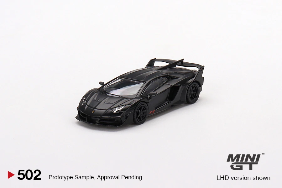 

MINIGT 1:64 Lamborghini LB-Silhouette WORKS Aventador GT EVO Matte Black LHD MGT00502-CH Car Model Boy Toy Model