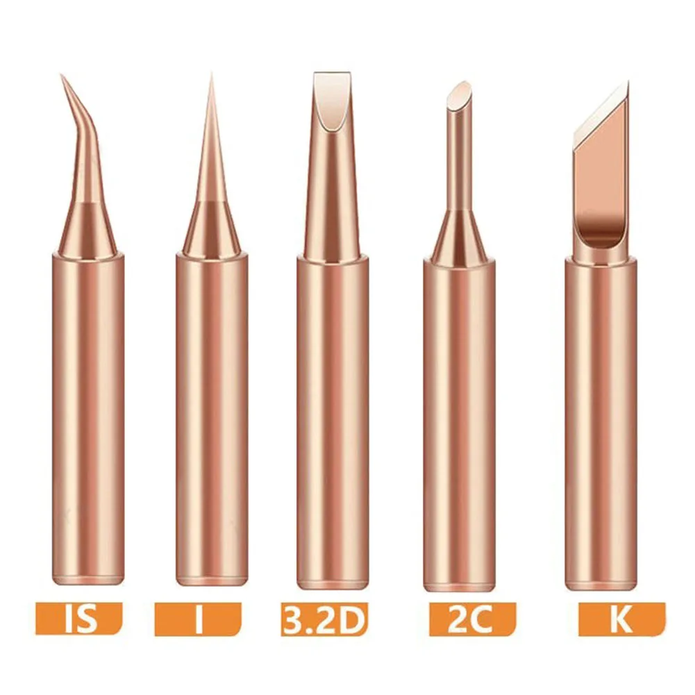 5PCS Copper Iron Tip IS+I+2C+3.2D+K Set Welding Tip Head Tools Inside Hot Bare Copper Electric Soldering Iron Soldering Tools
5PCS Copper Iron Tip IS+I+2C+3.2D+K Set Welding Tip Head Tools Inside Hot Bare Copper Electric Soldering Iron Soldering Tools