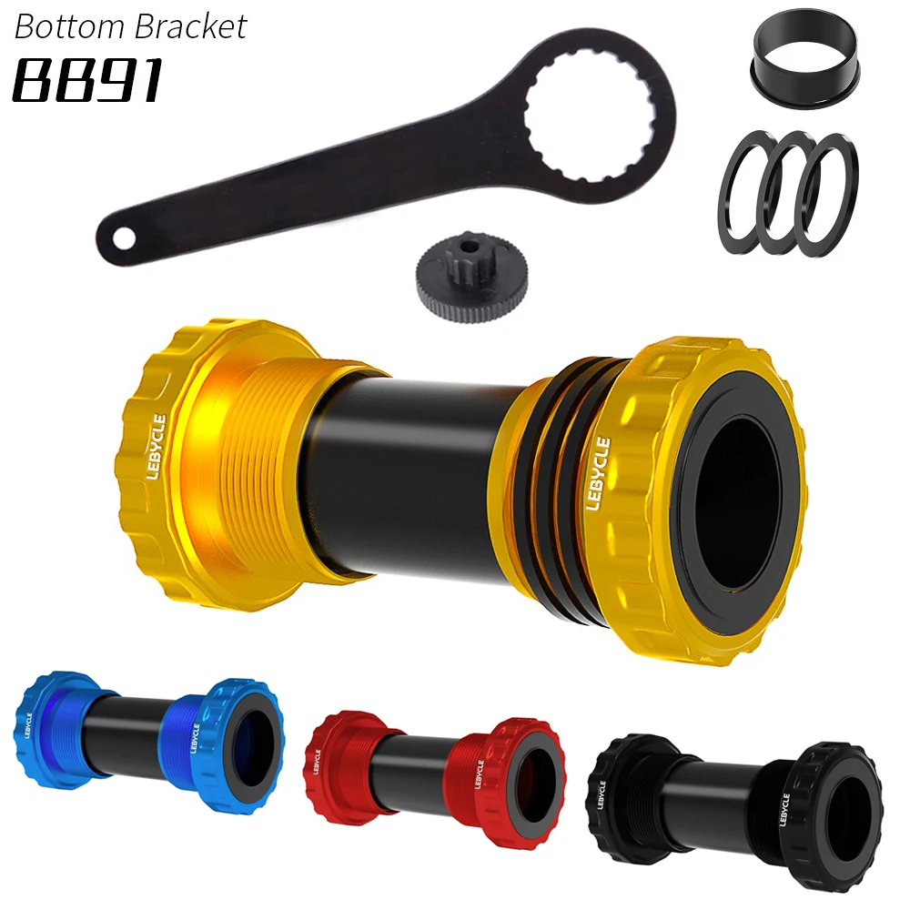 Lebycle BB91 Bottom Bracket Bearing Screw Type 68/73mm Bicycle Axis MTB Road Bike Aluminum Alloy Waterproof Crank Set Axis Parts
Lebycle BB91 Bottom Bracket Bearing Screw Type 68/73mm Bicycle Axis MTB Road Bike Aluminum Alloy Waterproof Crank Set Axis Parts
