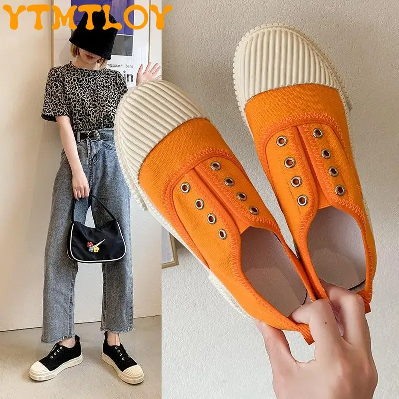 Thick-soled Canvas Shoes Women's Foot Lazy Shoes 2021 Spring And Autumn New Basic White Shoes Korean Version Of The Wild
Thick-soled Canvas Shoes Women's Foot Lazy Shoes 2021 Spring And Autumn New Basic White Shoes Korean Version Of The Wild