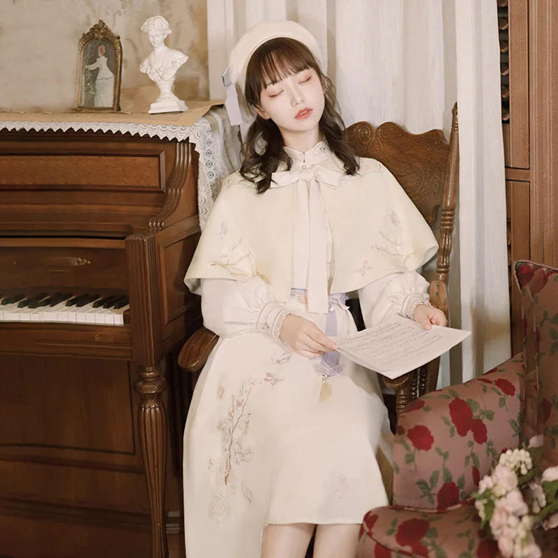 Original Women Chinese Style Retro Embroidery Hanfu Lady Oriental Ancient Pashmina Three Piece Suit Dress Party Evening Skirt
Original Women Chinese Style Retro Embroidery Hanfu Lady Oriental Ancient Pashmina Three Piece Suit Dress Party Evening Skirt