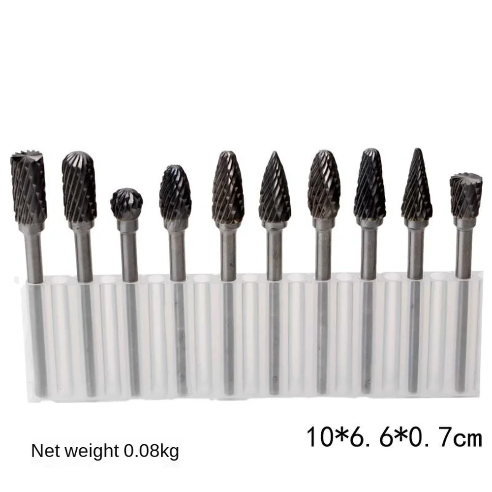 New 10/20pc 1/8" Shank Tungsten Carbide Milling Cutter Rotary Tool Burr Double Diamond Cut Rotary Dremel Tools Electric Grinding
New 10/20pc 1/8" Shank Tungsten Carbide Milling Cutter Rotary Tool Burr Double Diamond Cut Rotary Dremel Tools Electric Grinding