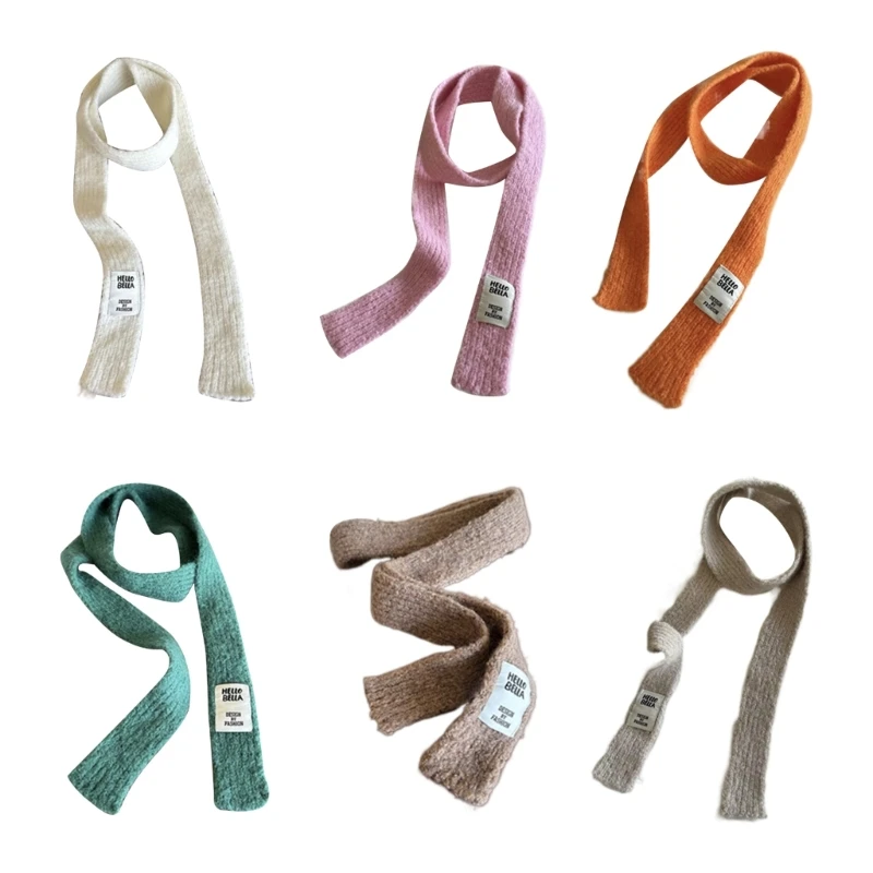 Women Winter Solid Color Scarf Dopamine Styling Neckerchief Y2k Decorative Thin Knitted Neck Guard Lightweight 
Women Winter Solid Color Scarf Dopamine Styling Neckerchief Y2k Decorative Thin Knitted Neck Guard Lightweight