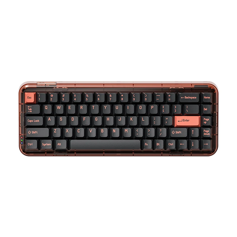 MelGeek Mojo68 Black Dove Bluetooth Wreless Mechanical Keyboard Transparent Hot Plug RGB Lamp Girl, Tea Axis PRO
MelGeek Mojo68 Black Dove Bluetooth Wreless Mechanical Keyboard Transparent Hot Plug RGB Lamp Girl, Tea Axis PRO