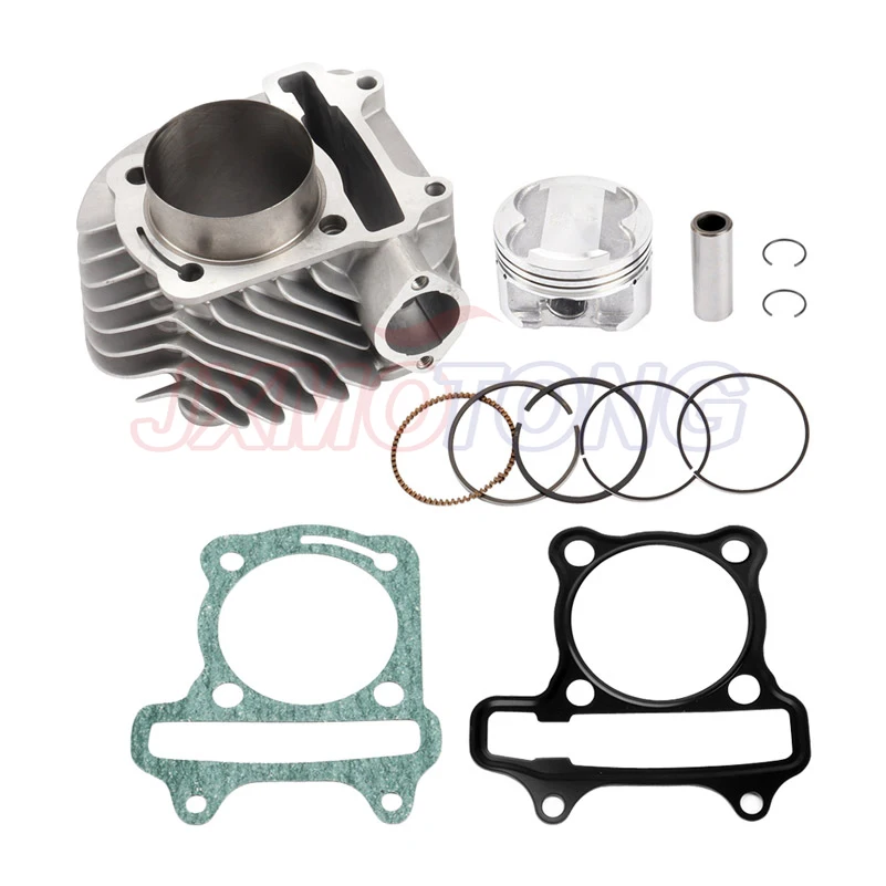 Scooter 63mm 4 Valve 4V Racing Big Bore Cylinder Kit for GP110 GY6 125cc 150cc Upgrade to 200cc 152QMI 157QMJ 4-Stroke
Scooter 63mm 4 Valve 4V Racing Big Bore Cylinder Kit for GP110 GY6 125cc 150cc Upgrade to 200cc 152QMI 157QMJ 4-Stroke