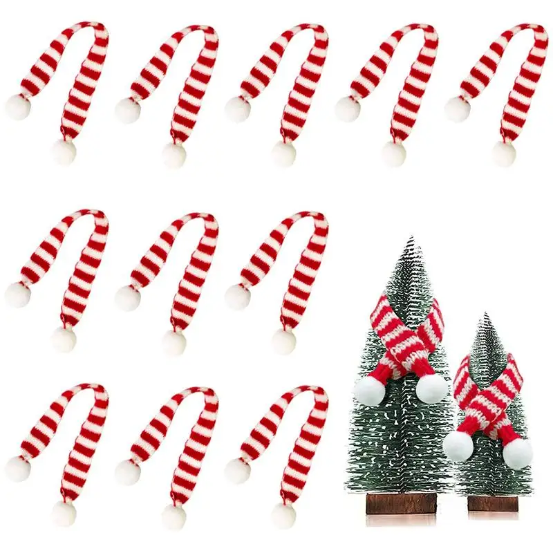 12pcs Mini Christmas Scarf Christmas Stripes Red Wine Bottle Knit Scarf Doll Cover Xmas Party Ornament Home Decoration Accessary
12pcs Mini Christmas Scarf Christmas Stripes Red Wine Bottle Knit Scarf Doll Cover Xmas Party Ornament Home Decoration Accessary
