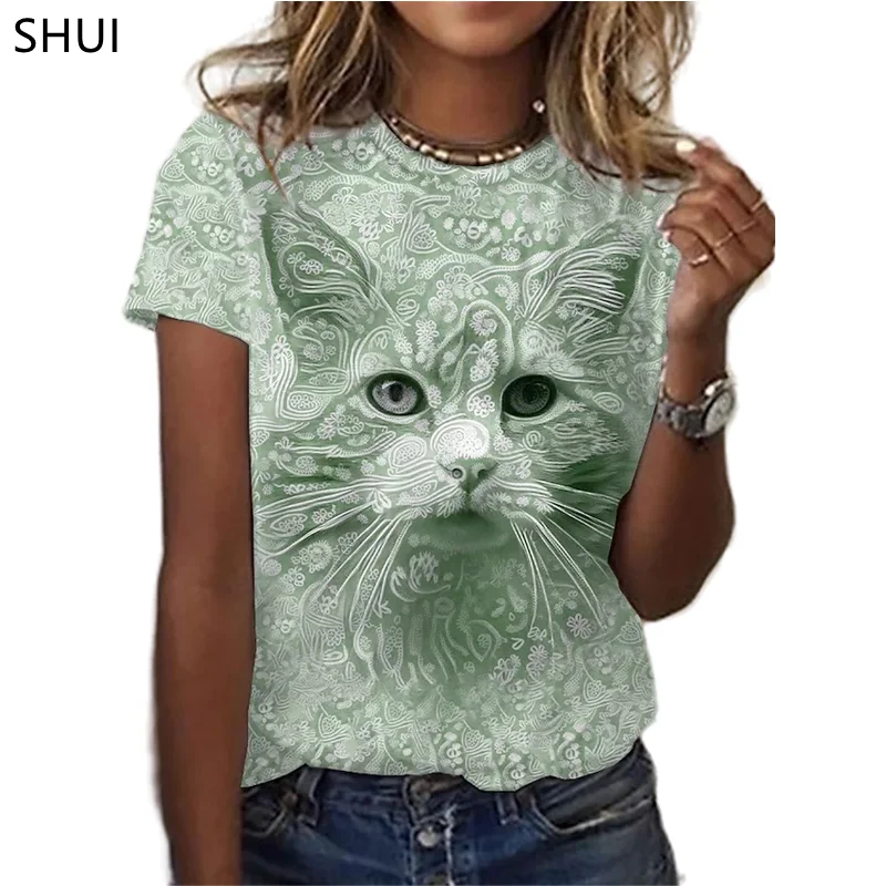 2022 Hip Hop Cat 3D Print T Shirt Harajuku Short Sleeve O Neck Unisex Plus Size Summer Women Fashion Animal Funny Cute Top
2022 Hip Hop Cat 3D Print T Shirt Harajuku Short Sleeve O Neck Unisex Plus Size Summer Women Fashion Animal Funny Cute Top
