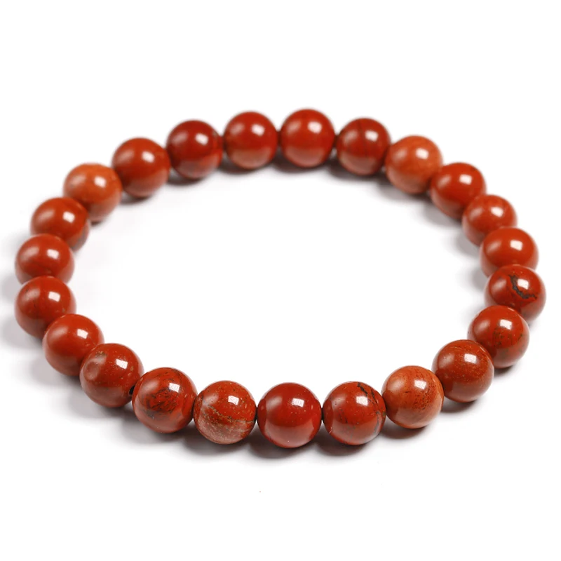 Natural Genuine Red Jasper Round Semi-precious Stones Beads 6 8 10 Mm Bracelets Women Men Healing Jewelry Accessories Gift
Natural Genuine Red Jasper Round Semi-precious Stones Beads 6 8 10 Mm Bracelets Women Men Healing Jewelry Accessories Gift