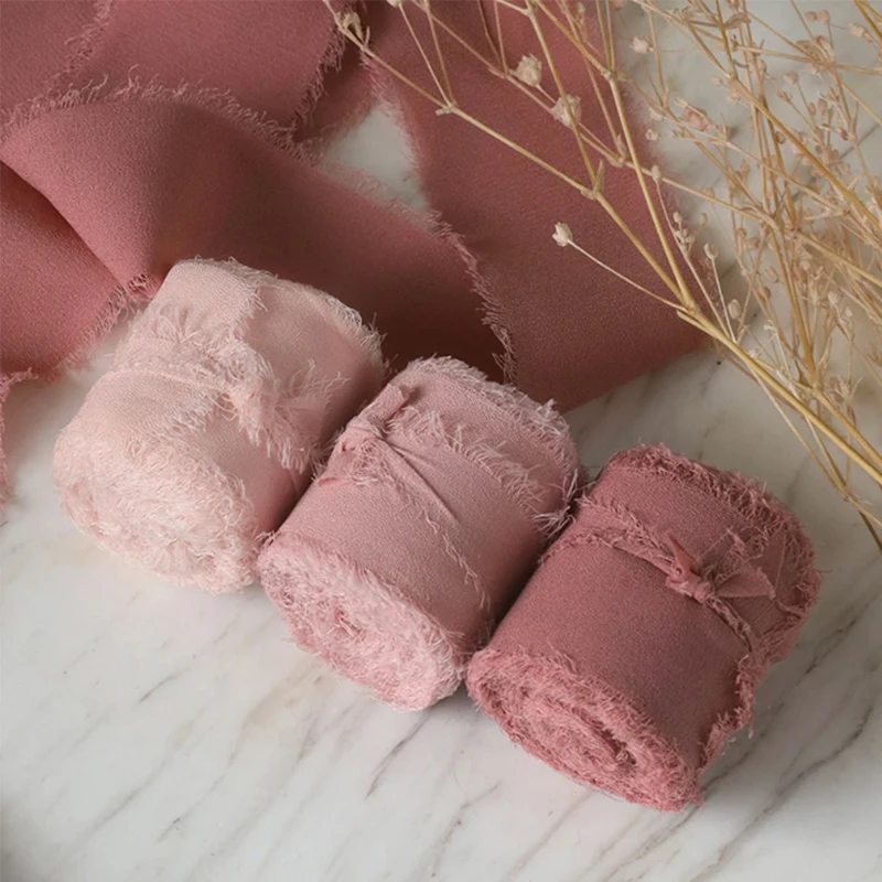5m/Roll Edged Chiffon Ribbon Silk-Like Ribbons Wedding Invitation Bouquet Fabric Ribbons Christmas Decoration Gift Wrapping
5m/Roll Edged Chiffon Ribbon Silk-Like Ribbons Wedding Invitation Bouquet Fabric Ribbons Christmas Decoration Gift Wrapping