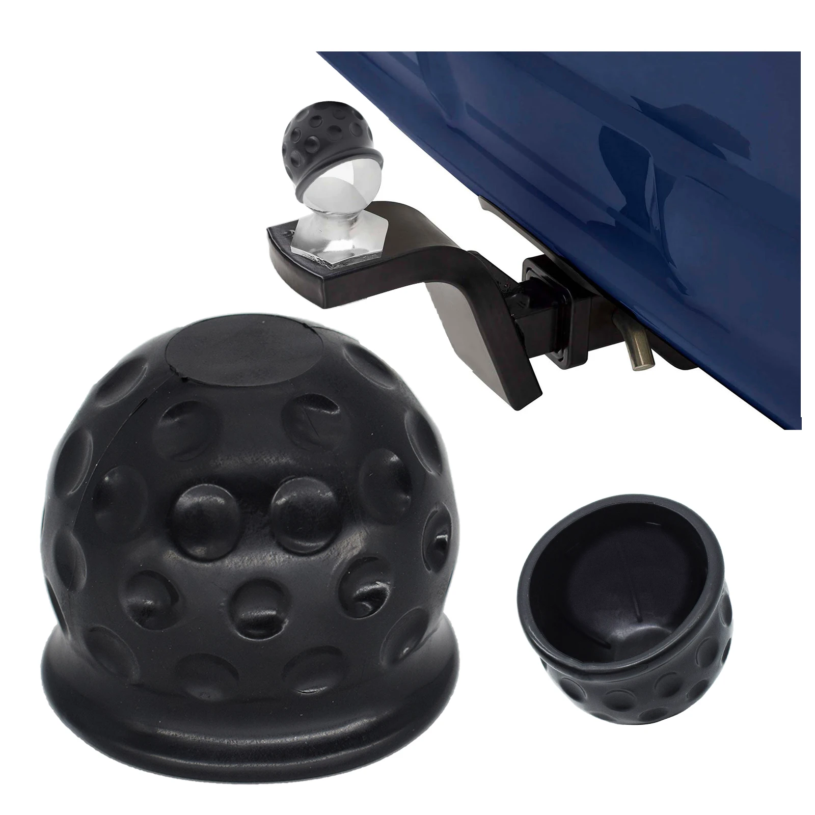 Black Rubber 50Mm Tow Bar Ball Cover Towing Hitch Cap Hitch Caravan Trailer TowBall Protect Universal Car Stying Accessories
Black Rubber 50Mm Tow Bar Ball Cover Towing Hitch Cap Hitch Caravan Trailer TowBall Protect Universal Car Stying Accessories