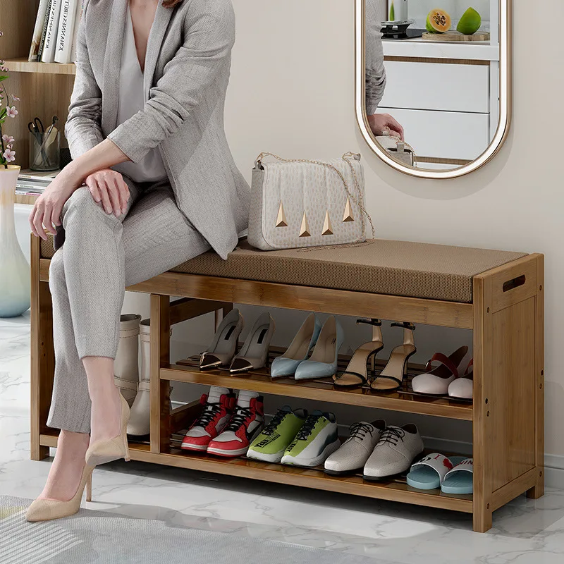 Brown New Chinese-style Padded Shoes Storage Changing Stool Simple and Modern Wearing Shoe Stand Stool Storage Stool At The Door
Brown New Chinese-style Padded Shoes Storage Changing Stool Simple and Modern Wearing Shoe Stand Stool Storage Stool At The Door