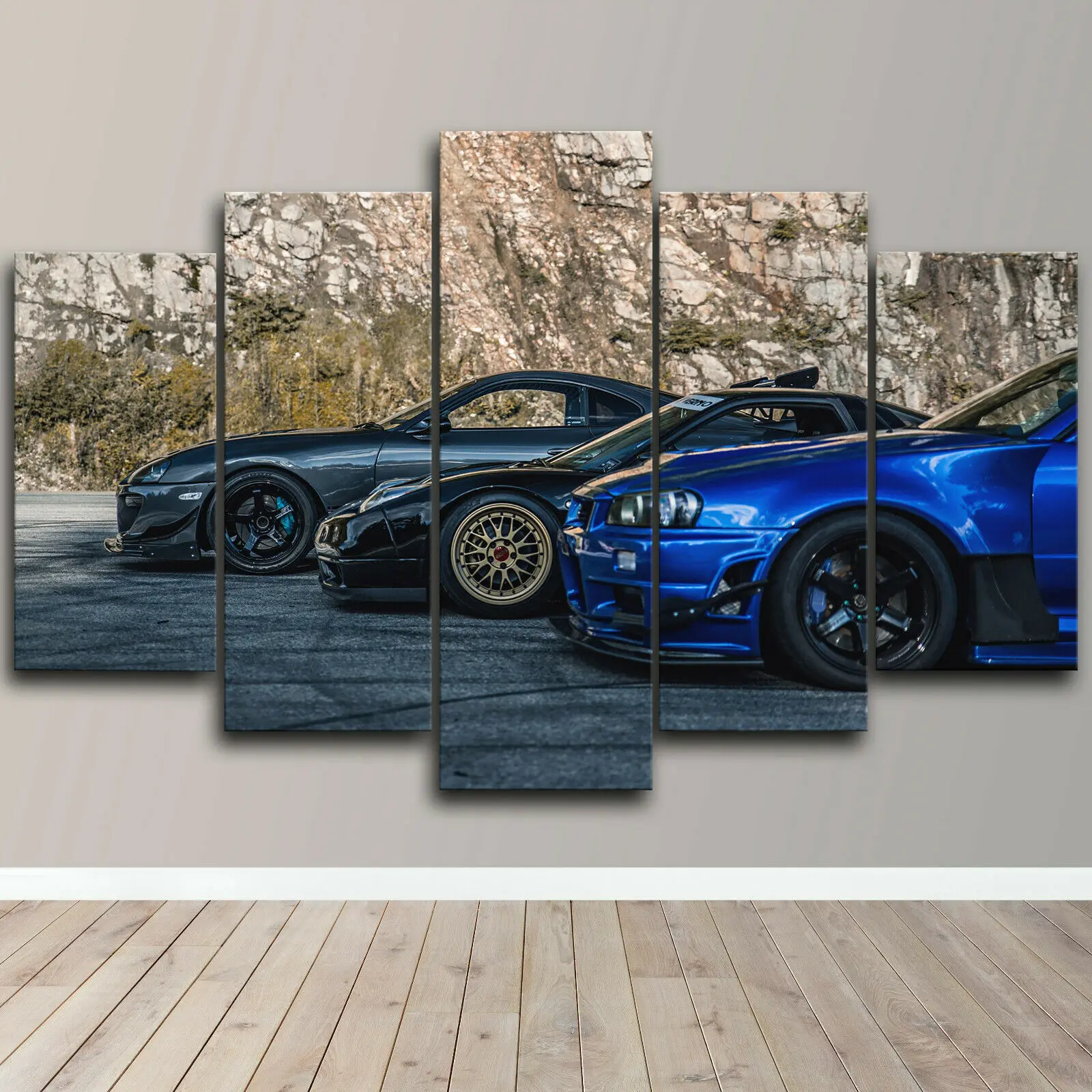 5 Pieces Wall Art Canvas Decor JDM Skyline NSX Supra Sports Car Poster Painting Living Room Wallpaper Bedroom Home Decoration
5 Pieces Wall Art Canvas Decor JDM Skyline NSX Supra Sports Car Poster Painting Living Room Wallpaper Bedroom Home Decoration