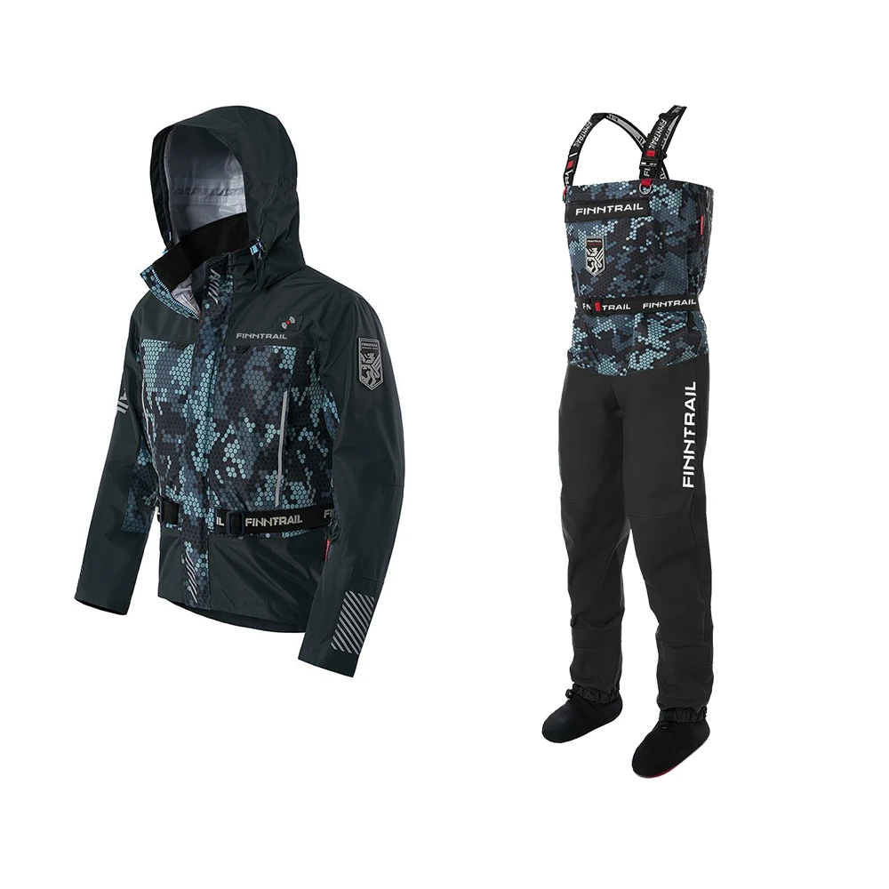 Winter Spring Waterproof Two-piece Suit Fly fishing ENDURO Off-road Hunting Outdoor Sports Jacket and Chest Pants Men's Wader 
Winter Spring Waterproof Two-piece Suit Fly fishing ENDURO Off-road Hunting Outdoor Sports Jacket and Chest Pants Men's Wader