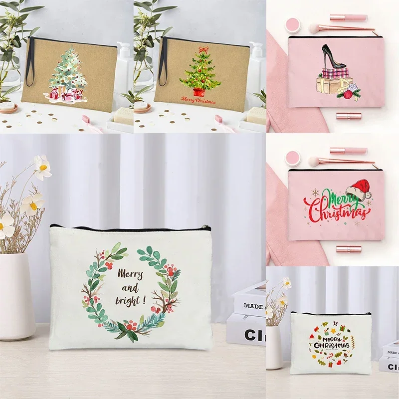 Makeup Bag Merry Christmas Gift Women Beauty Cosmetic Lipstick Organizer Makeup Pouch Eco Canvas Pure With Zipper Travel Neceser
Makeup Bag Merry Christmas Gift Women Beauty Cosmetic Lipstick Organizer Makeup Pouch Eco Canvas Pure With Zipper Travel Neceser