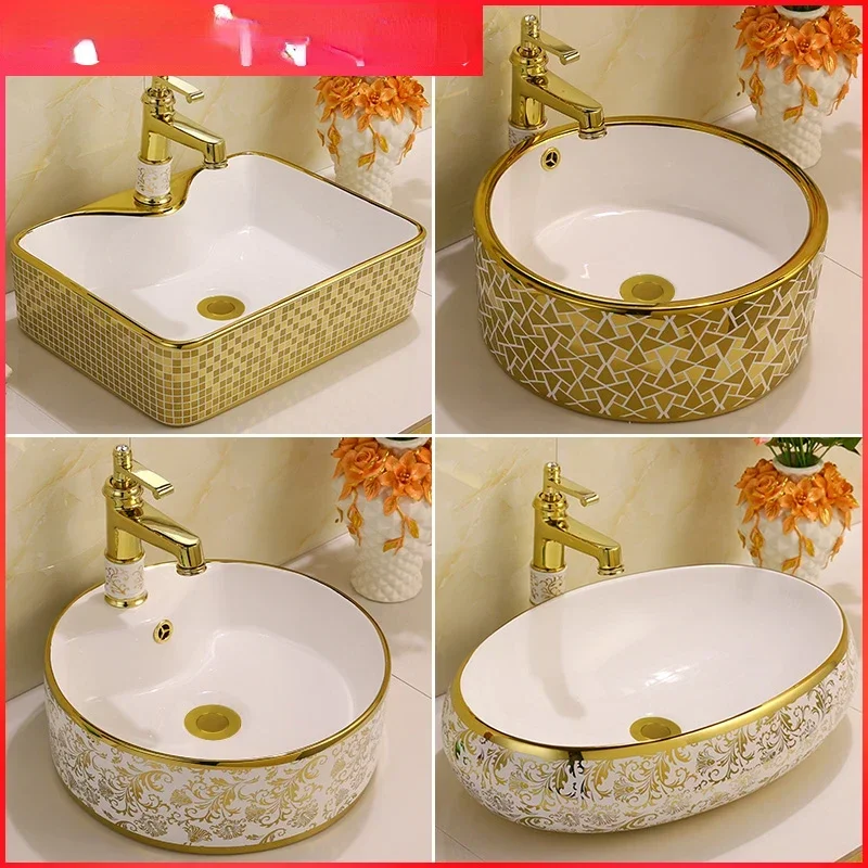 Gold European Style Ceramic Washbasin Wash Basin Table Basin Small Size Wash Basin Wash Basin Wash Basin Sink
Gold European Style Ceramic Washbasin Wash Basin Table Basin Small Size Wash Basin Wash Basin Wash Basin Sink