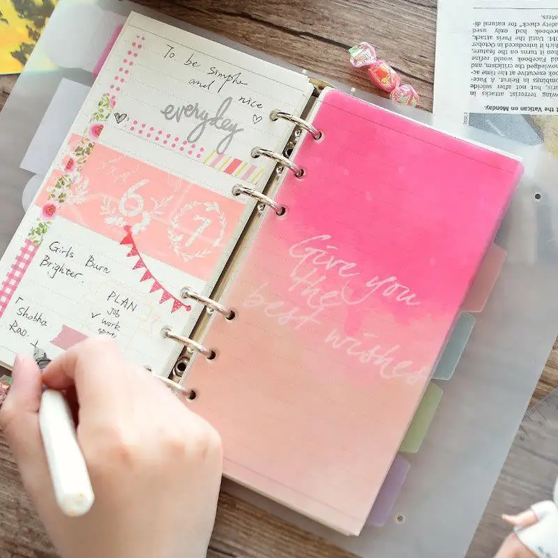 A6 Sheet A5A6 This Accessory Has Six Hole Index Paper, Watercolor Partition Index Page, Pvc Frosted Partition Board, 5-Piece Set
A6 Sheet A5A6 This Accessory Has Six Hole Index Paper, Watercolor Partition Index Page, Pvc Frosted Partition Board, 5-Piece Set
