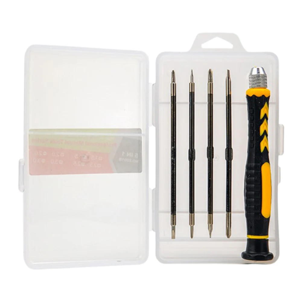 5 In 1 Screwdriver Set HRC52-54 Hardware Slotted Cross Screwdriver For Phone Laptop Repair Open Tool Screwdriver
5 In 1 Screwdriver Set HRC52-54 Hardware Slotted Cross Screwdriver For Phone Laptop Repair Open Tool Screwdriver