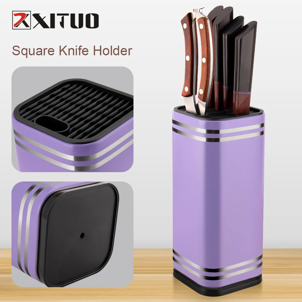 XITUO Stainless Steel Knife Holder Kitchen Knife Accessories Multipurpose kitchen bar storage Insert any knife type at will
XITUO Stainless Steel Knife Holder Kitchen Knife Accessories Multipurpose kitchen bar storage Insert any knife type at will