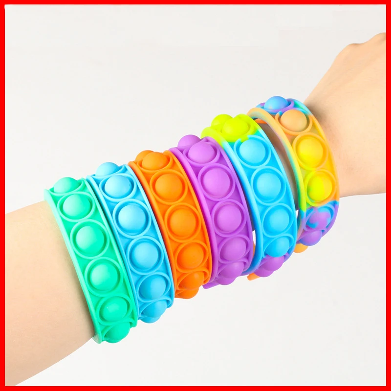 Fidget Toys For Children Push Its Bubble Dimple Bracelet Decompression Toys For Adults Anti Stress Reliever Pops Sensory Toys
Fidget Toys For Children Push Its Bubble Dimple Bracelet Decompression Toys For Adults Anti Stress Reliever Pops Sensory Toys