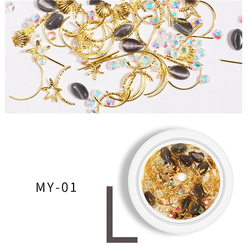 1 Box Nail Art Jewelry Alloy Rivet Beads Flat Bottom Diamond Pearl Mixed Design Cat Eye Stone Charms Nail Decoration
1 Box Nail Art Jewelry Alloy Rivet Beads Flat Bottom Diamond Pearl Mixed Design Cat Eye Stone Charms Nail Decoration