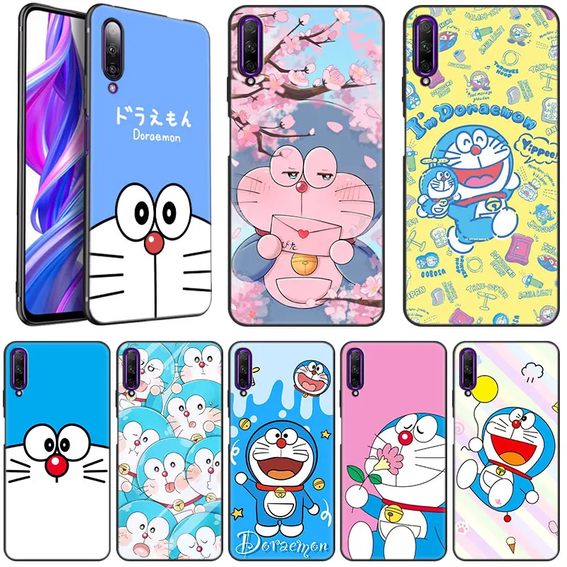 

Anime Doraemon Case For Huawei Y9 Prime 2019 Y9A Y7A Y5P Y6P Y7P Y8P Y5 Y6 Y7 Prime 2018 Y6S Y8S Y9S Black Soft Cover