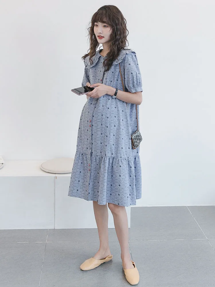Maternity Wear New Long Loose Pregnant Women Dress Lace Stitching Large Size Maternity Dress
Maternity Wear New Long Loose Pregnant Women Dress Lace Stitching Large Size Maternity Dress