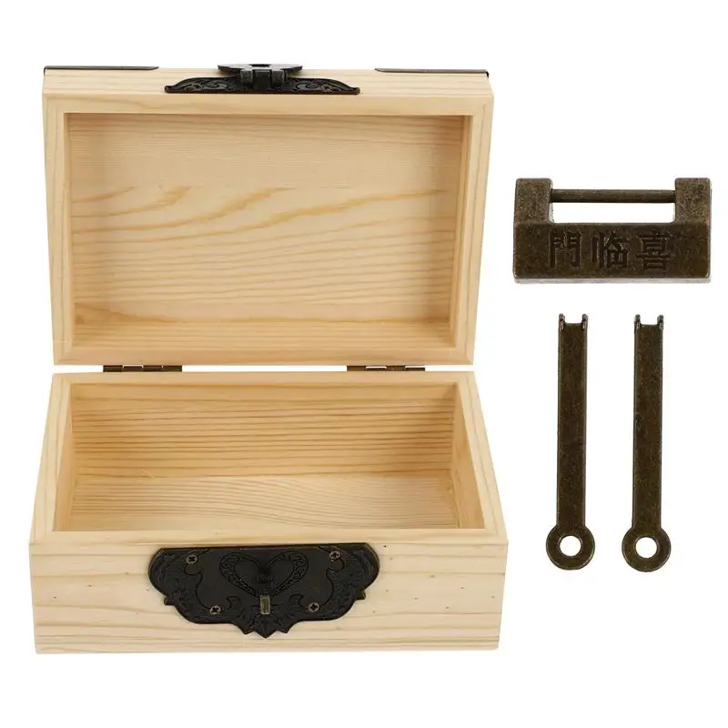 Vintage Wooden Gift Box Lock Canister Case Packaging Container Retro Treasure Chest Jewelry Sundries Organizer Storages Boxes
Vintage Wooden Gift Box Lock Canister Case Packaging Container Retro Treasure Chest Jewelry Sundries Organizer Storages Boxes