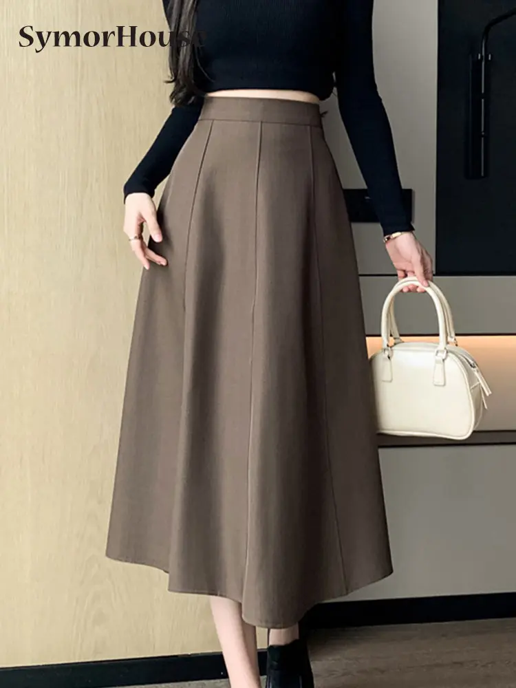 Spring Summer Autumn Elegant Black Midi Skirts For Women Simple Fashion Elastic High Waist A-Line Pleated Casual Skirts Female
Spring Summer Autumn Elegant Black Midi Skirts For Women Simple Fashion Elastic High Waist A-Line Pleated Casual Skirts Female