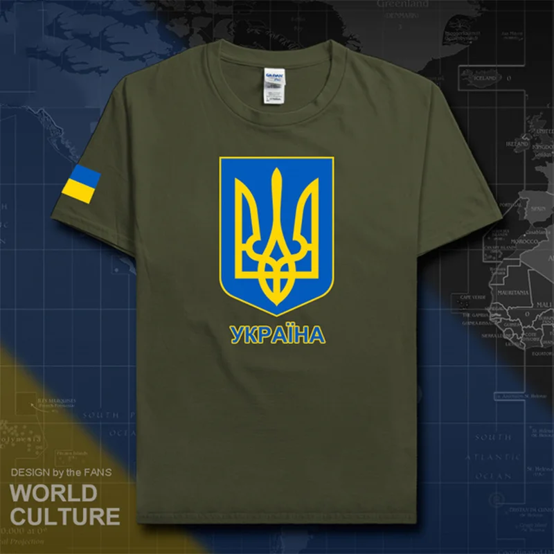 Мужская футболка Украина модная хлопковая из джерси Nation Team 2022 одежда футболки