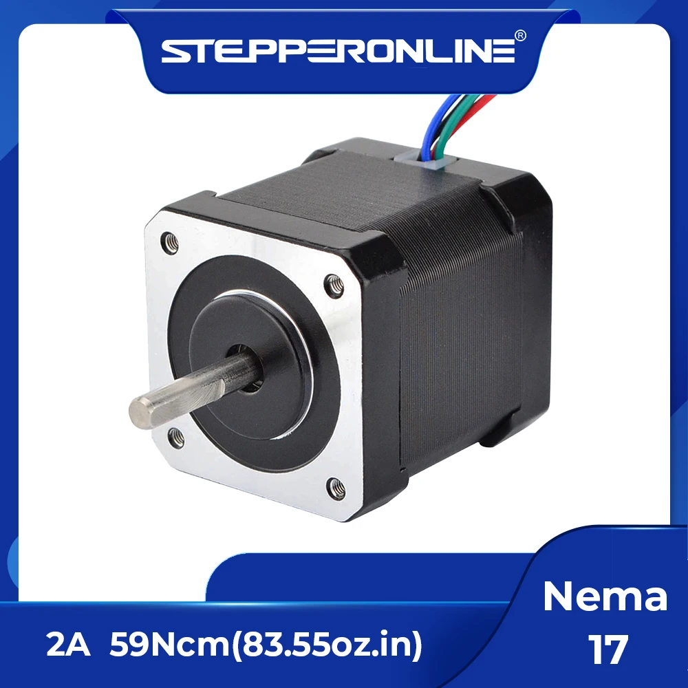 STEPPERONLINE Nema 17 Шаговый двигатель 17HS19-2004S1 48 мм для 3D-принтера
STEPPERONLINE Nema 17 Шаговый двигатель 17HS19-2004S1 48 мм для 3D-принтера