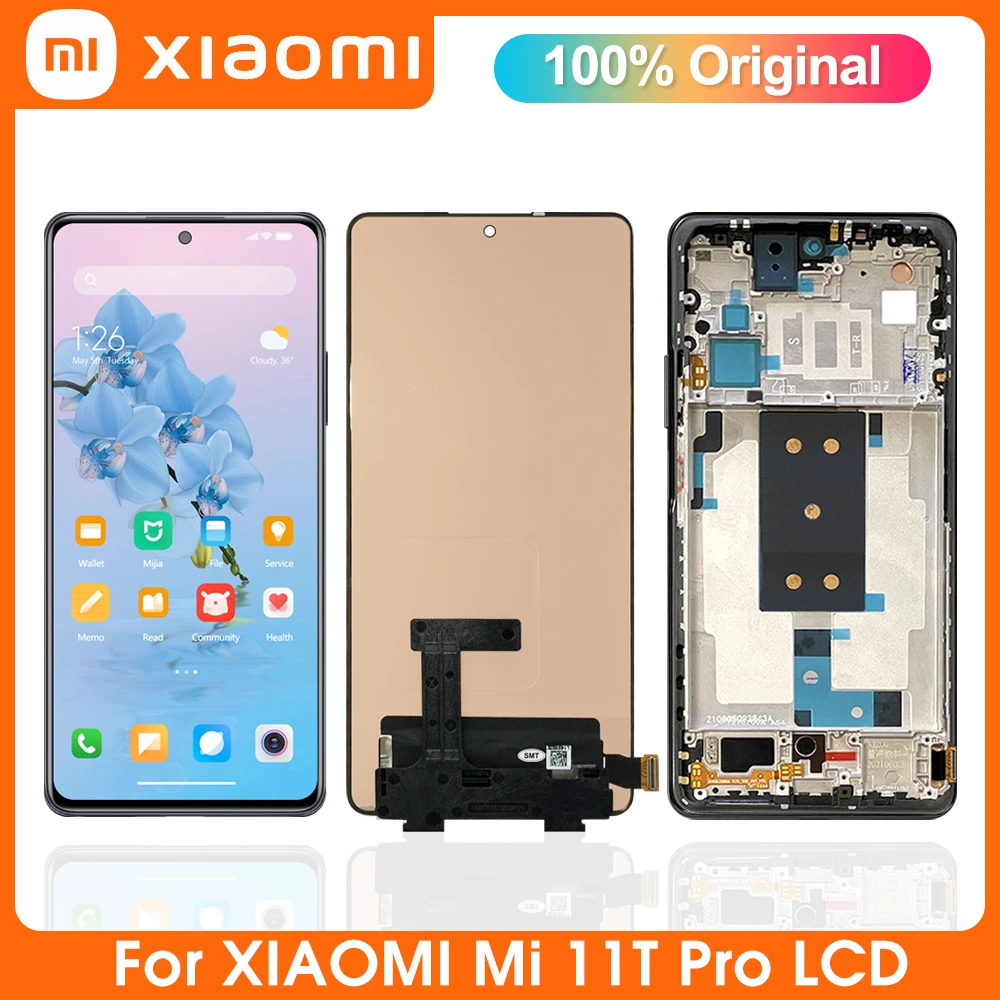 6.67"AMOLED Original For Xiaomi 11T Mi11T LCD Display Screen Touch Panel Digitizer Assembly For Xiaomi 11T Pro LCD, With Frame
6.67"AMOLED Original For Xiaomi 11T Mi11T LCD Display Screen Touch Panel Digitizer Assembly For Xiaomi 11T Pro LCD, With Frame