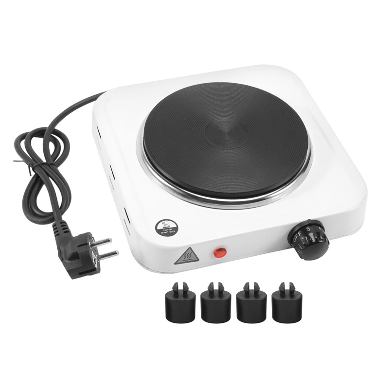 Countertop Single Cast Iron Burner, 1000 Watts Electric Hot Plate, Temperature Controls, Power Indicator Lights, EU Plug
Countertop Single Cast Iron Burner, 1000 Watts Electric Hot Plate, Temperature Controls, Power Indicator Lights, EU Plug