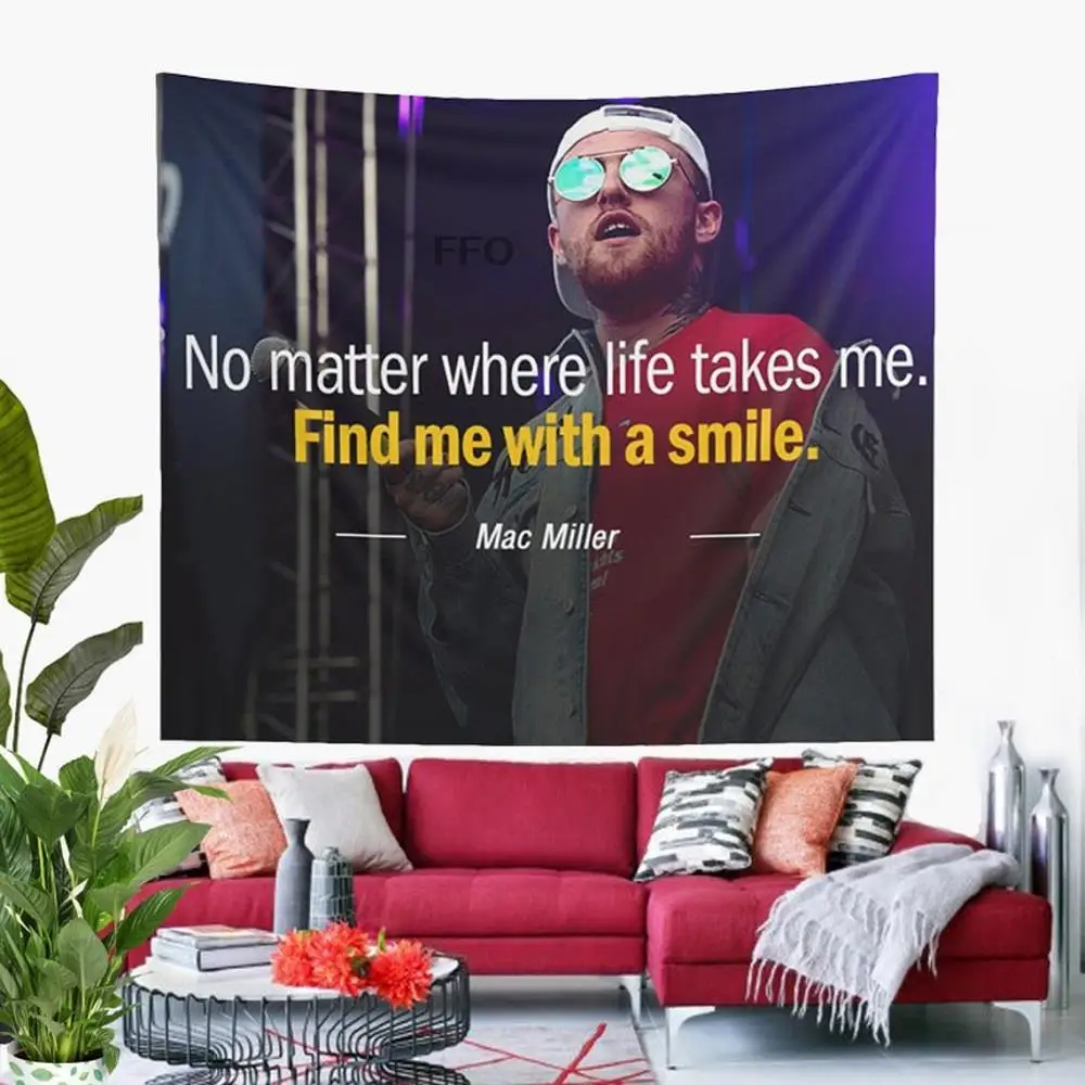 Mac Miller "No Matter Where Life Takes Me, Find Me With A Smile" Tapestry Funny Meme Tapestries College Room Hostel Party Decor
Mac Miller "No Matter Where Life Takes Me, Find Me With A Smile" Tapestry Funny Meme Tapestries College Room Hostel Party Decor