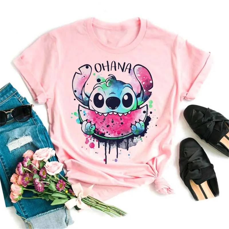 Kawaii Lilo Stitch Pink T Shirt Women Cute Disney Tops Funny Cartoon T-shirt Cute Stitch Anime Shirt 90s Ulzzang Tshirt Female
Kawaii Lilo Stitch Pink T Shirt Women Cute Disney Tops Funny Cartoon T-shirt Cute Stitch Anime Shirt 90s Ulzzang Tshirt Female