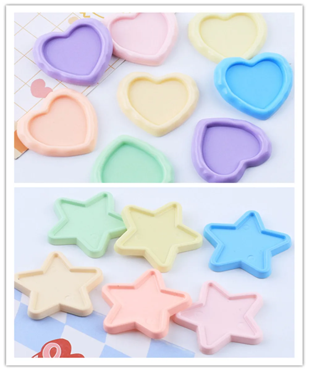 Resin Simulation Star Heart DIY Scrapbooking for Headdress Hairpin Decoration Accessories
Resin Simulation Star Heart DIY Scrapbooking for Headdress Hairpin Decoration Accessories