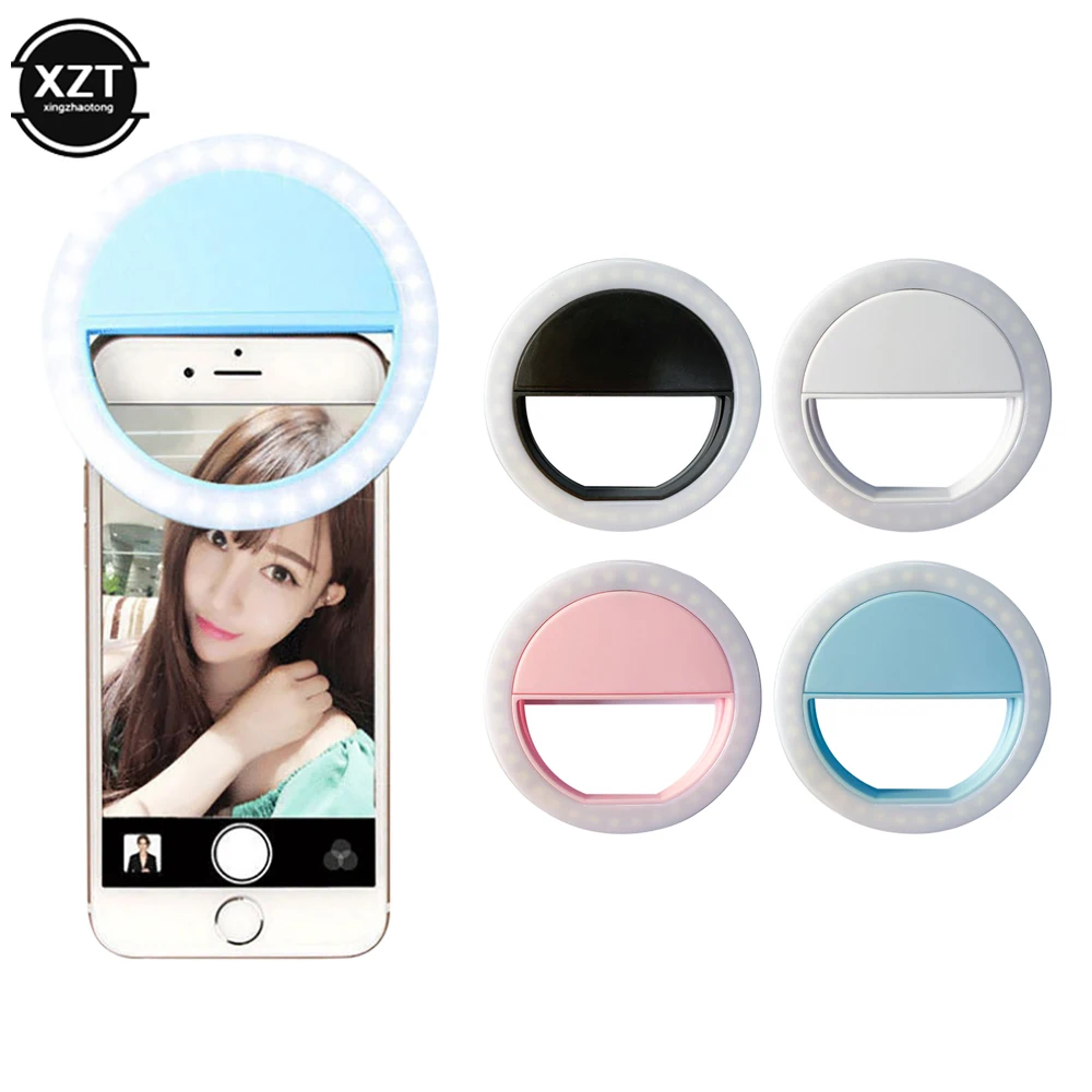 1PCS Led Selfie Ring Light Mobile Phone Lens LED Selfie Lamp Ring for iPhone Samsung Xiaomi Phone Selfie Clip Light Accessoires
1PCS Led Selfie Ring Light Mobile Phone Lens LED Selfie Lamp Ring for iPhone Samsung Xiaomi Phone Selfie Clip Light Accessoires