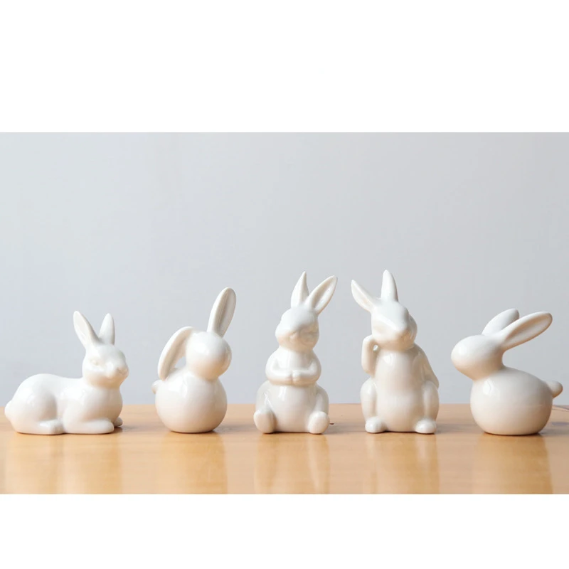 Mini Ceramics Rabbits Easter Bunny Home Decorative Figures Room Ornaments Nordic Home Decor Adornos Para Casa
Mini Ceramics Rabbits Easter Bunny Home Decorative Figures Room Ornaments Nordic Home Decor Adornos Para Casa