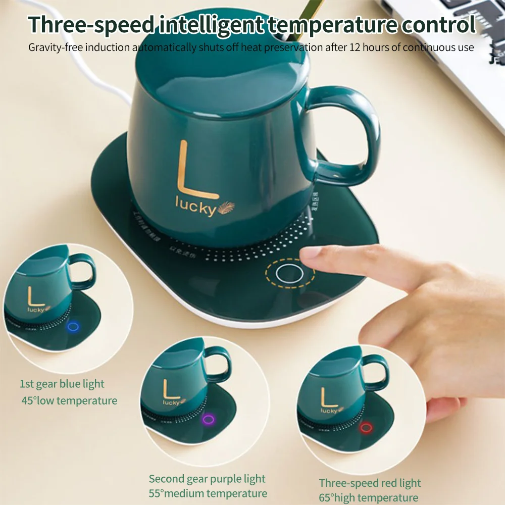 55 Degree Constant Temperature Cup Coffee Mug Warmer Smart Thermostatic Coasters Mugs And Cups Office Home Warmer Pad Heater Set
55 Degree Constant Temperature Cup Coffee Mug Warmer Smart Thermostatic Coasters Mugs And Cups Office Home Warmer Pad Heater Set