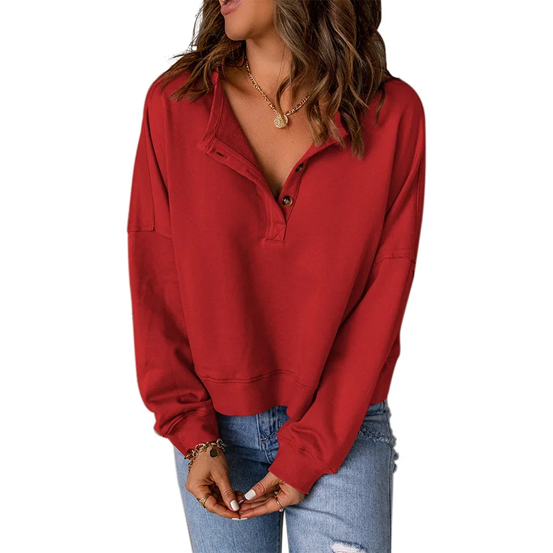 European And American Solid Color Sweater Pullover Sweatshirt Women's Long Sleeve Sweatshirt Loose Casual Solid Color Sweatshirt
European And American Solid Color Sweater Pullover Sweatshirt Women's Long Sleeve Sweatshirt Loose Casual Solid Color Sweatshirt