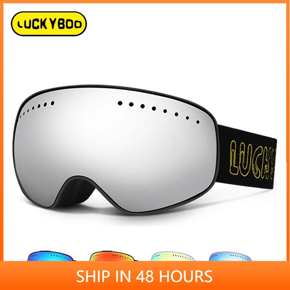 LUCKYBOO Kids Ski Snowboard Goggles for Children Double Layer Anti-fog Boy Girl Spherical Lens Big Snow Skiing Glasses
LUCKYBOO Kids Ski Snowboard Goggles for Children Double Layer Anti-fog Boy Girl Spherical Lens Big Snow Skiing Glasses