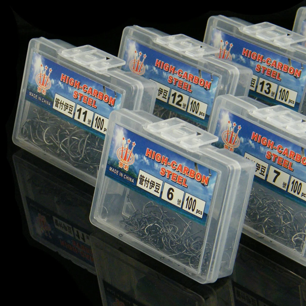 100 Tubes Fish Hook Box Crooked Mouth High Carbon Steel Hook With Barb With Izu Hook Box 2022 New Fishing Tackle Accessories
100 Tubes Fish Hook Box Crooked Mouth High Carbon Steel Hook With Barb With Izu Hook Box 2022 New Fishing Tackle Accessories