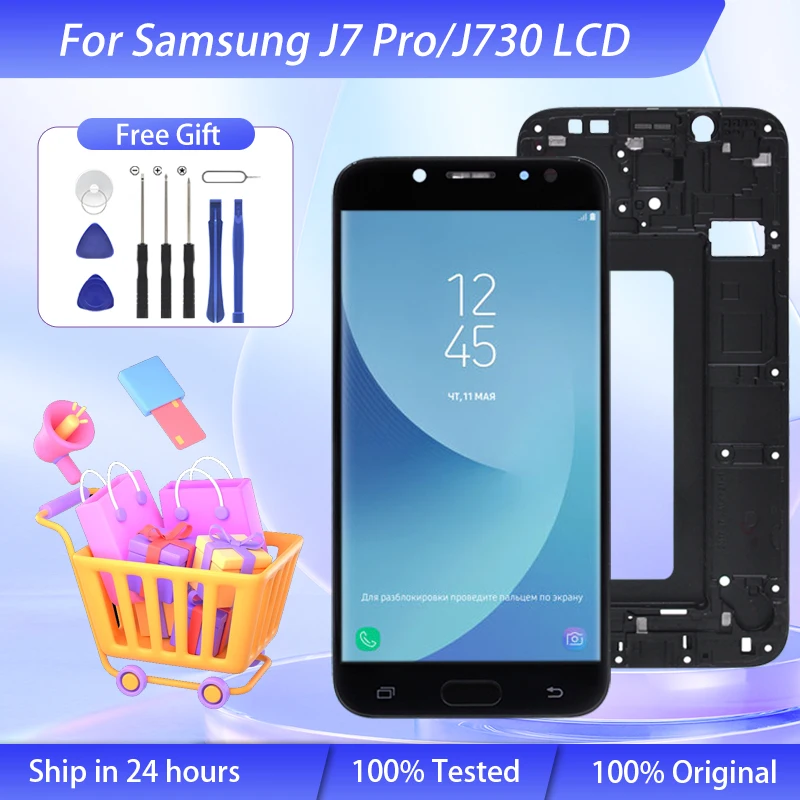 Wholesale OLED 5.5 Inch J7 Pro J730F Screen For Samsung Galaxy J730 LCD J7 2017 Display With Touch Digitizer Assembly Free Ship
Wholesale OLED 5.5 Inch J7 Pro J730F Screen For Samsung Galaxy J730 LCD J7 2017 Display With Touch Digitizer Assembly Free Ship