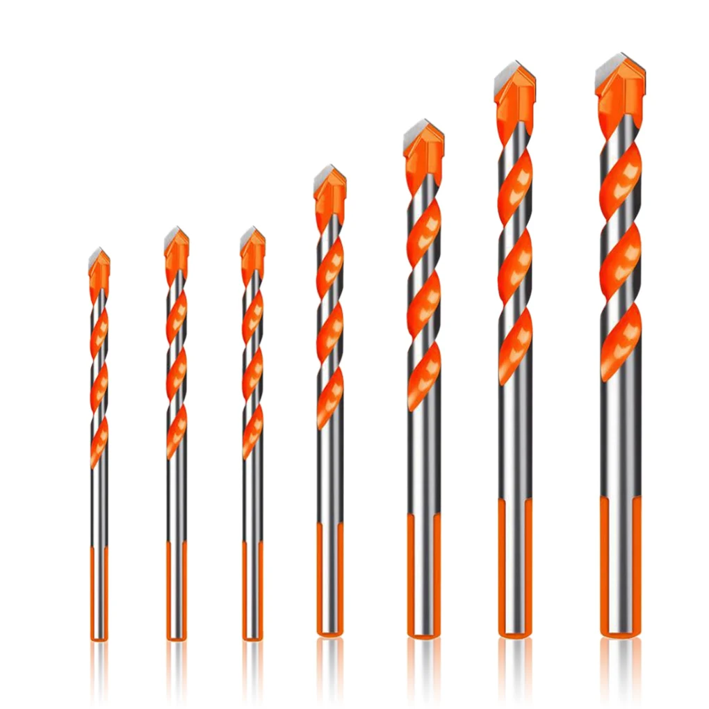 

Glass Drill Bit Set Triangular Non-slip Ceramic Drilling Hole Openers Alloy Tile Punching Tools, 8 Sizes, 12 Pieces