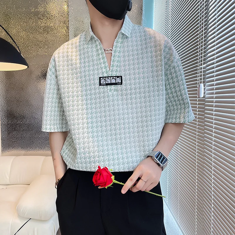 2022 Summer Brand Print Men's Shirt Loose Short Sleeve Casual Shirt V Neck Streetwear Oversized Pullover Shirt Chemise Homme
2022 Summer Brand Print Men's Shirt Loose Short Sleeve Casual Shirt V Neck Streetwear Oversized Pullover Shirt Chemise Homme
