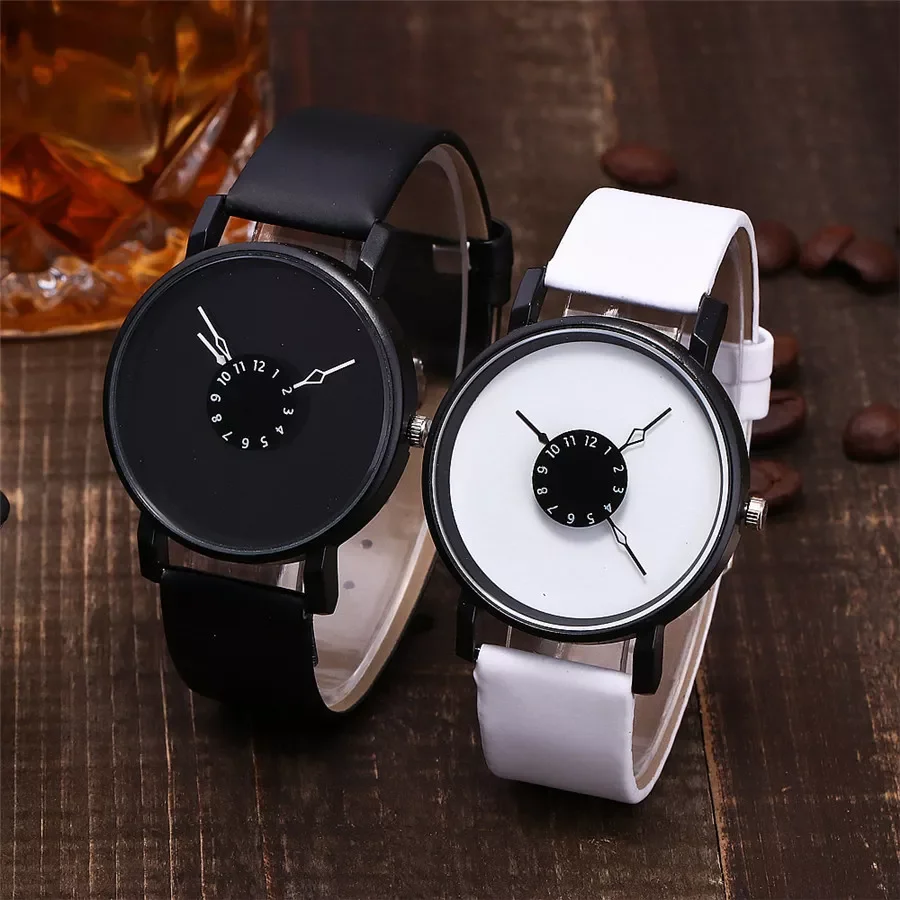 Simple Men Women Casual Quartz Watches Ins Fashion White & Black Watches Women's Clock Watch for Girls
Simple Men Women Casual Quartz Watches Ins Fashion White & Black Watches Women's Clock Watch for Girls