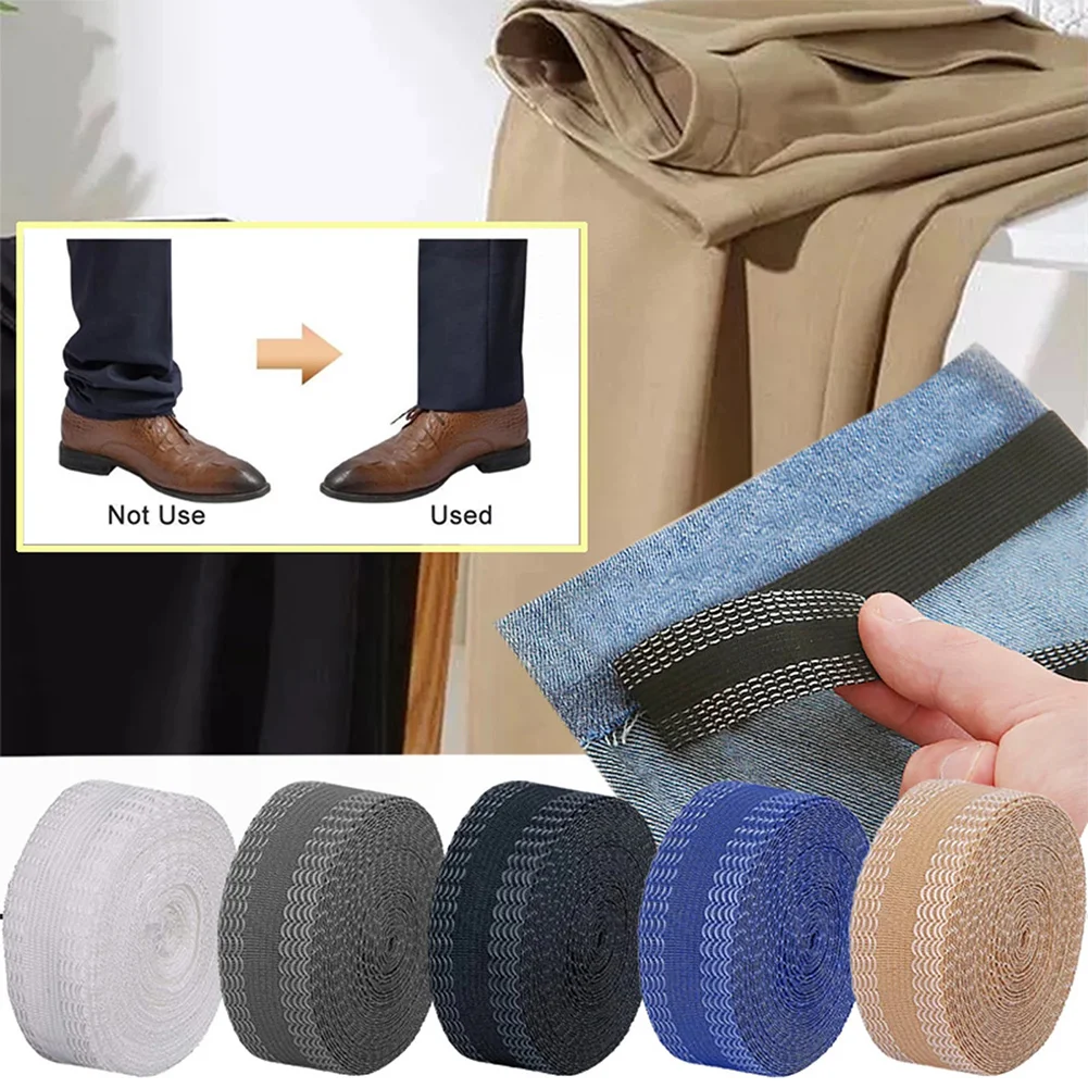 Self-Adhesive Tape For Trousers Legs Edge Shortening Sewing Tools Tape Paste Hemming Iron On Pants Jeans Clothes Length Shorten
Self-Adhesive Tape For Trousers Legs Edge Shortening Sewing Tools Tape Paste Hemming Iron On Pants Jeans Clothes Length Shorten