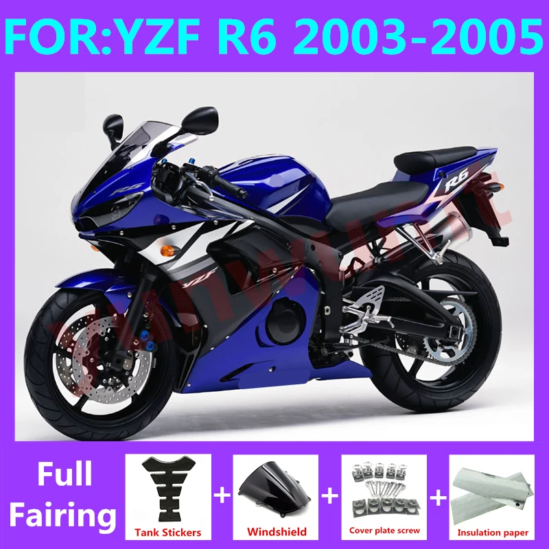 NEW ABS Motorcycle Injection full Fairing Kit fit For YZF R6 2003 2004 2005 YFZ-R6 03 04 05 Bodywork Fairings kits set blue
NEW ABS Motorcycle Injection full Fairing Kit fit For YZF R6 2003 2004 2005 YFZ-R6 03 04 05 Bodywork Fairings kits set blue