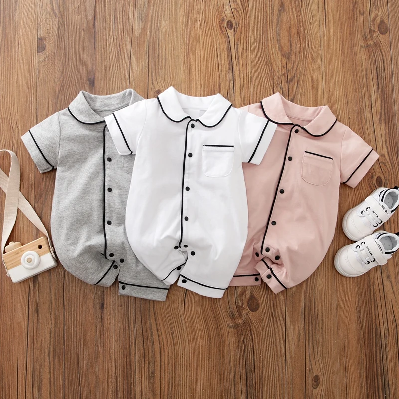 Hibobi Summer Baby Breasted Cotton Jumpsuit Kids Cotton Bodysuit Tops Short Sleeve Gentlemen
Hibobi Summer Baby Breasted Cotton Jumpsuit Kids Cotton Bodysuit Tops Short Sleeve Gentlemen