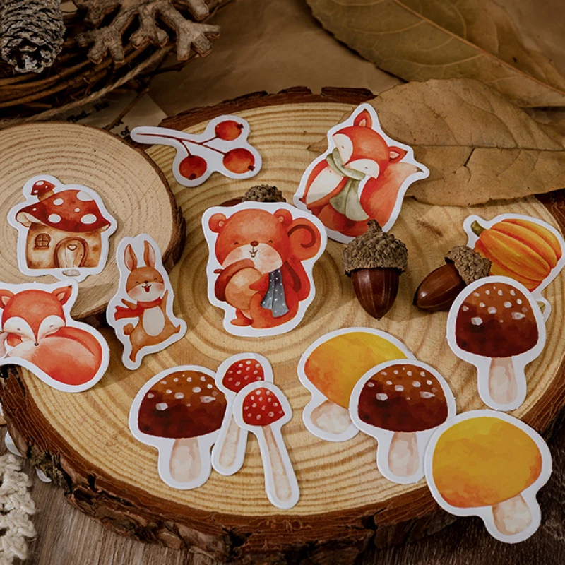 46pcs/box Vintage Forest Scenery Stickers Kawaii Material Paper Stickers DIY Scrapbooking Journal Planner Decorations Office
46pcs/box Vintage Forest Scenery Stickers Kawaii Material Paper Stickers DIY Scrapbooking Journal Planner Decorations Office